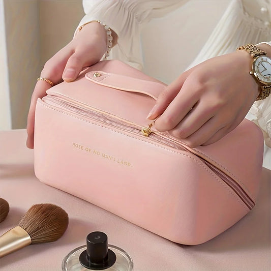 Neceser de Maquillaje para Mujer – Bolsa Organizadora de Cosméticos de Lujo con Cremallera para Viaje