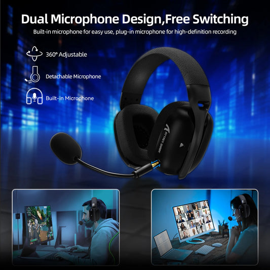 Auriculares Gamer L80PRO – Conexión 3 en 1 y Micrófono Doble para Consolas y PC
