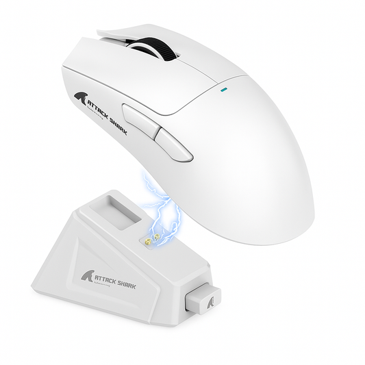 Attack Shark X11 – Mouse Gamer Tri-Mode com Dock Magnético e Sensor 22K DPI