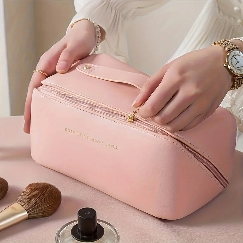 Neceser de Maquillaje para Mujer – Bolsa Organizadora de Cosméticos de Lujo con Cremallera para Viaje