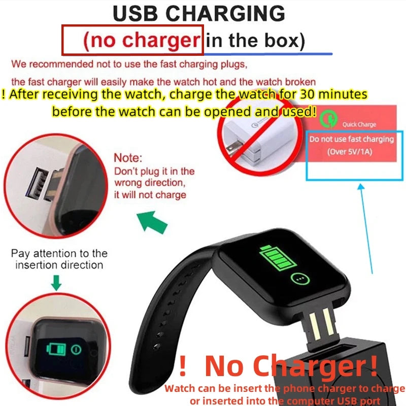 Reloj Inteligente con Control de Música, Llamadas y Fitness – Compatible con Android/iOS