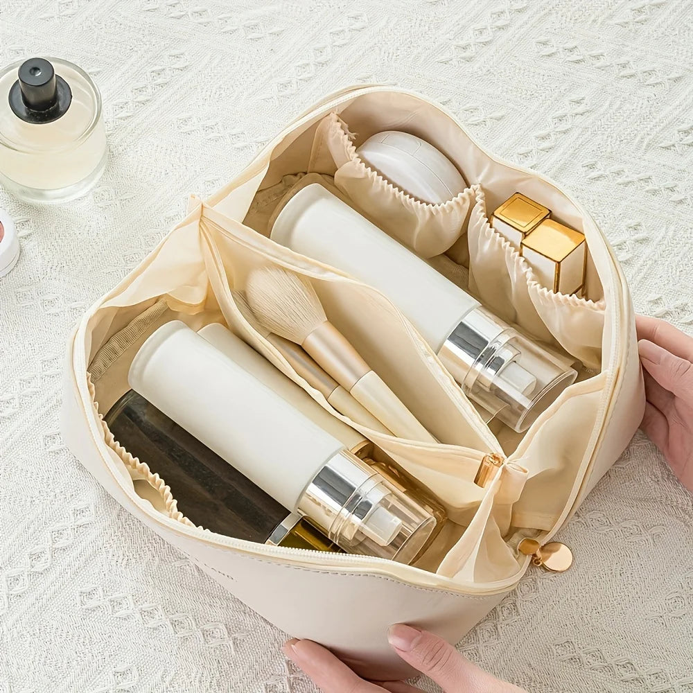 Neceser de Maquillaje para Mujer – Bolsa Organizadora de Cosméticos de Lujo con Cremallera para Viaje