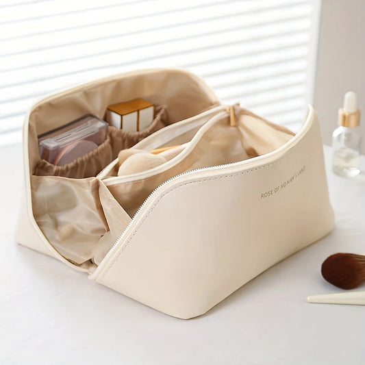 Neceser de Maquillaje para Mujer – Bolsa Organizadora de Cosméticos de Lujo con Cremallera para Viaje