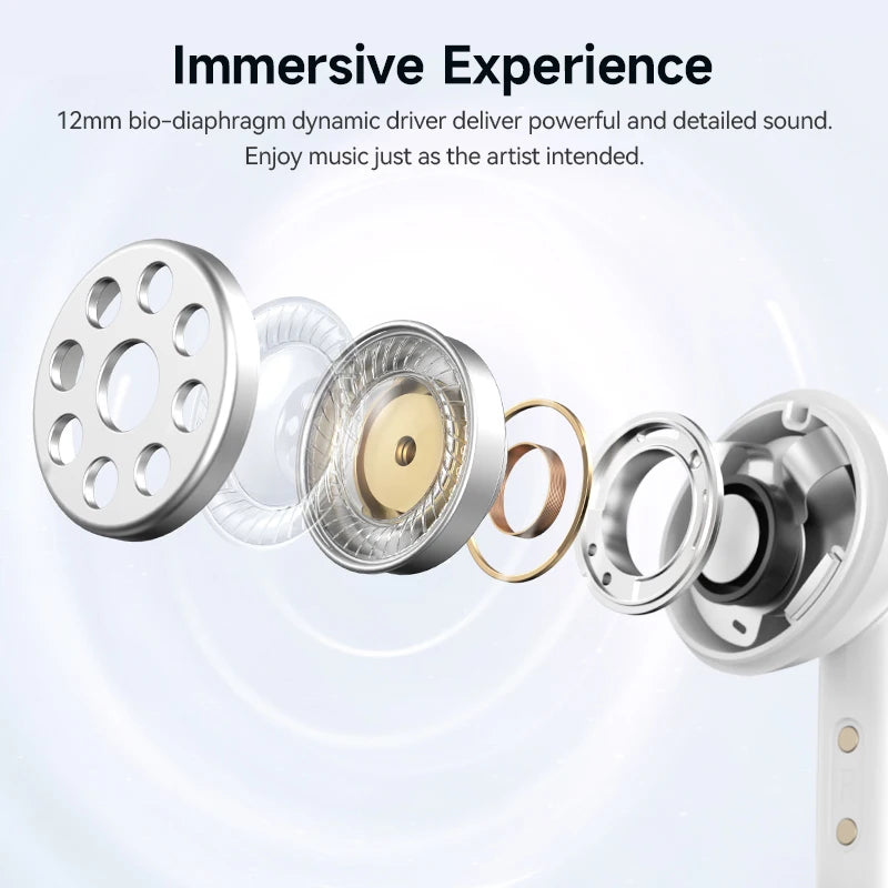 QCY Melobuds N50 – Earbuds Bluetooth 5.4 con Cancelación de Ruido y Llamadas AI