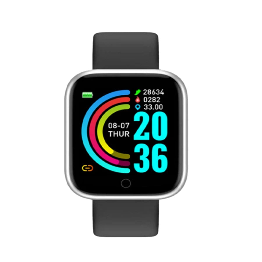 Reloj Inteligente con Control de Música, Llamadas y Fitness – Compatible con Android/iOS