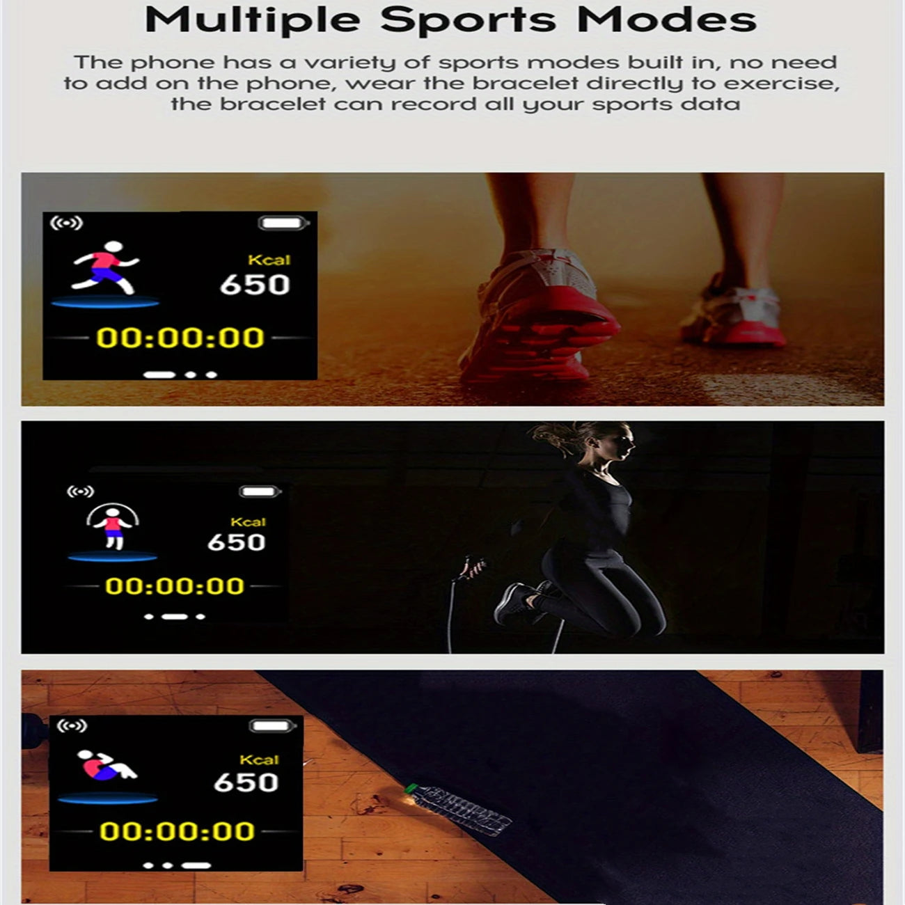 Reloj Inteligente con Control de Música, Llamadas y Fitness – Compatible con Android/iOS