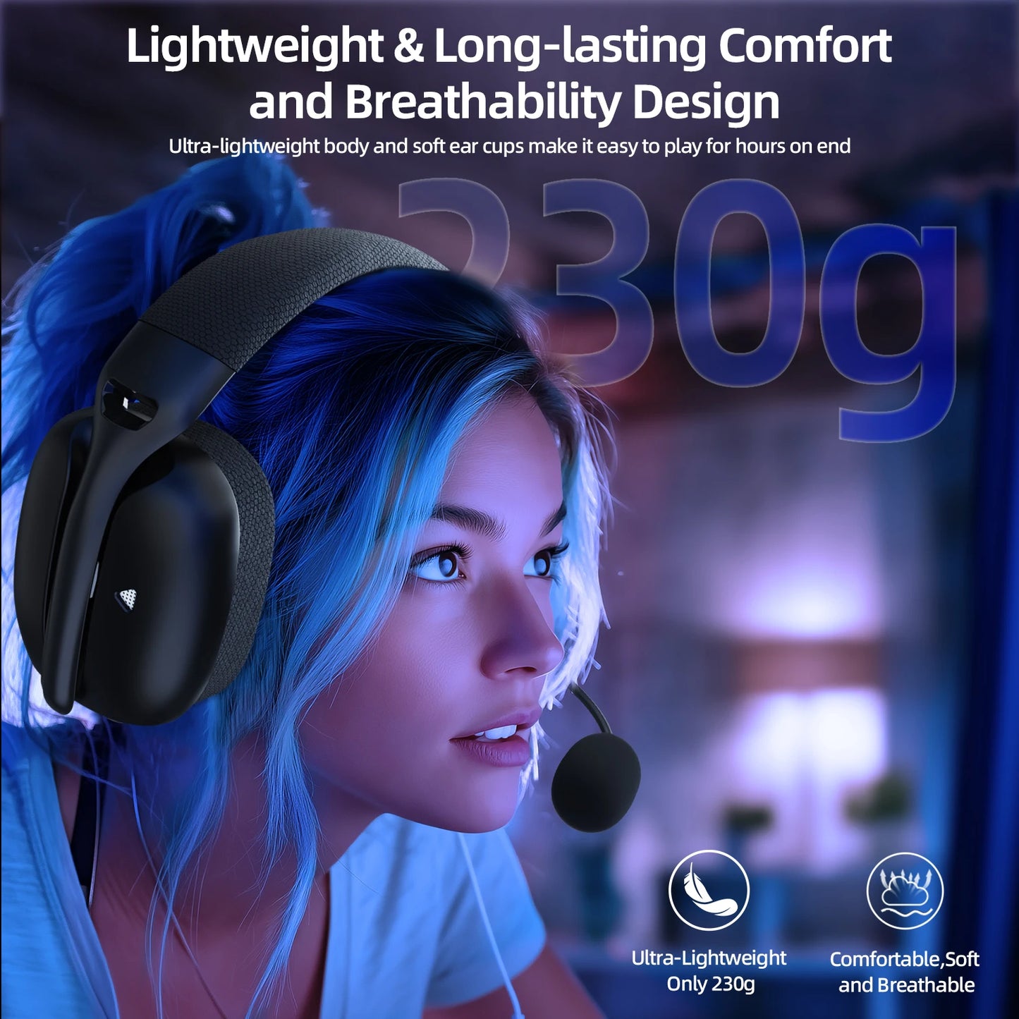 Auriculares Gamer L80PRO – Conexión 3 en 1 y Micrófono Doble para Consolas y PC