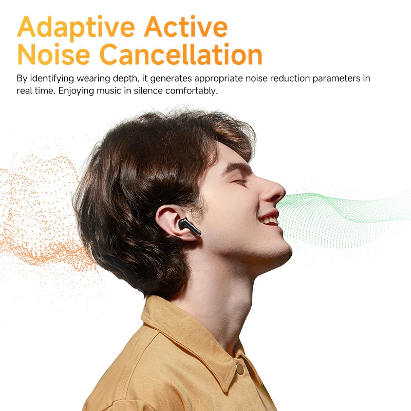 QCY HT10 AilyBuds Pro+ – Auriculares Inalámbricos ANC con Audio Hi-Res LDAC y Bluetooth 5.3