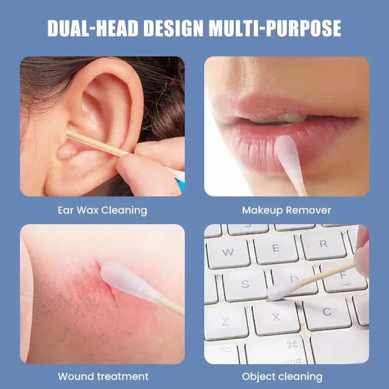 Hisopos para Bebés – 5 Paquetes de 100 Unidades