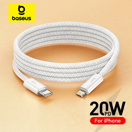 Baseus USB C Cable For IPhone 14 13 12 11 pro Max Xs Plus 20W Fast Charging Cable Type C Date Wire For ipad Macbook