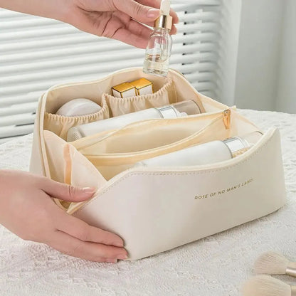 Neceser de Maquillaje para Mujer – Bolsa Organizadora de Cosméticos de Lujo con Cremallera para Viaje