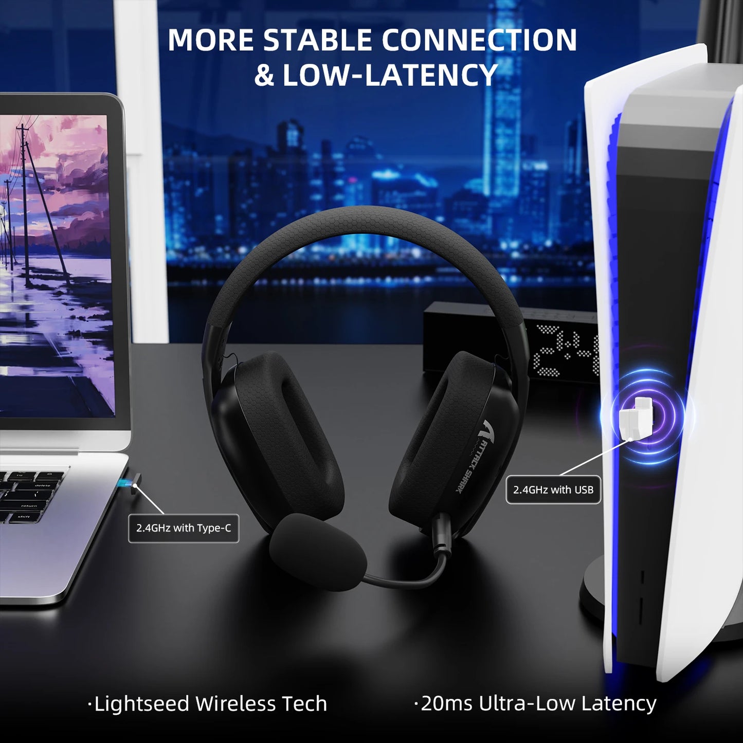 Auriculares Gamer L80PRO – Conexión 3 en 1 y Micrófono Doble para Consolas y PC