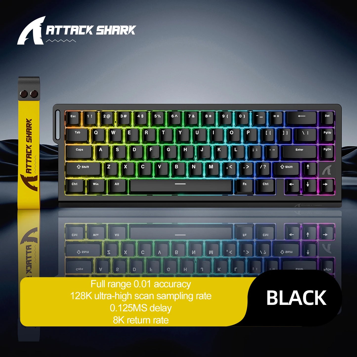 Attack Shark X68 HE – Teclado Gamer 60% Magnético con Respuesta 8KHz y RGB